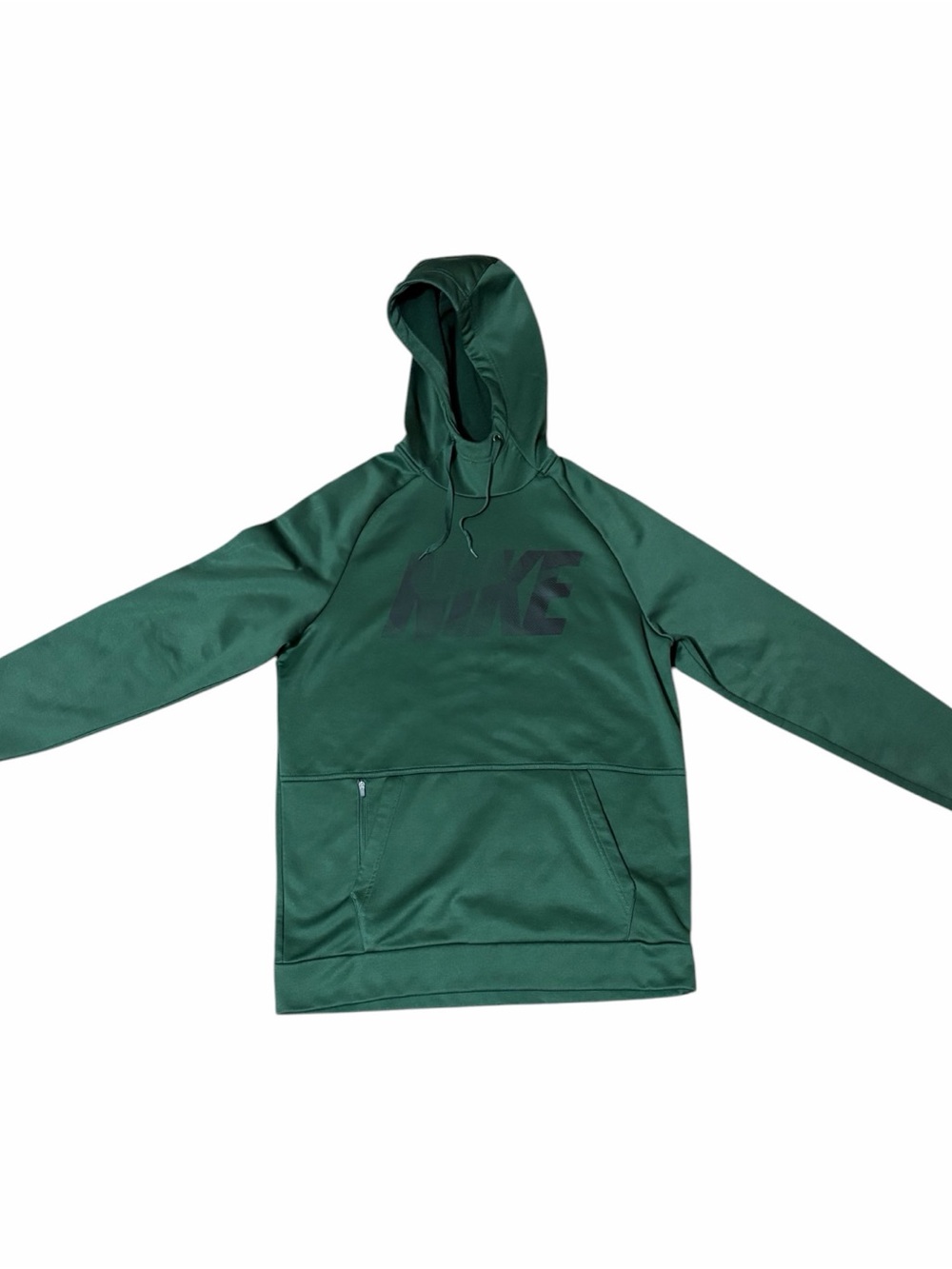 Nike Men's Green Pullover Hoodie dri- fit used size medium